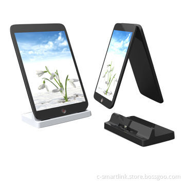 Multi-speaker Charger Stand for iPhone and iPad W/Wireless Bluetooth Receiver and Audio 3.5 Output